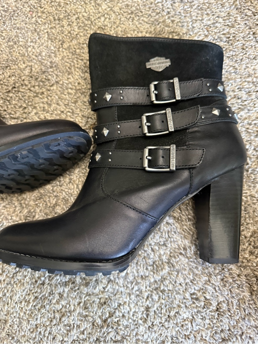 Women’s Harley boots. Abbey moto- new. Size 10 - Picture 2 of 6